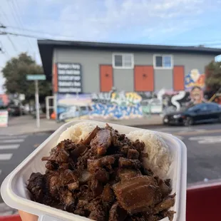 Pork belly adobo