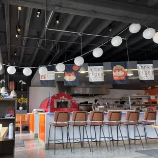 the interior of a restaurant