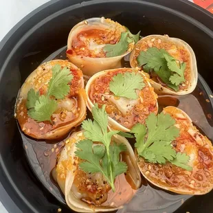 Carrot and beef dumplings