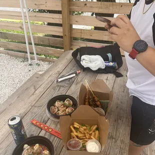 Whole spread! Fries are soooo good