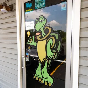 the front door of a restaurant