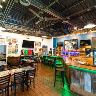 the interior of a restaurant