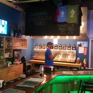 Mellow Monday at Lucky Turtle.   Micro Brews and Bourbon Bar.