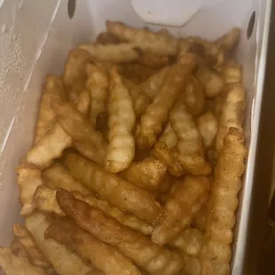 Large fries.