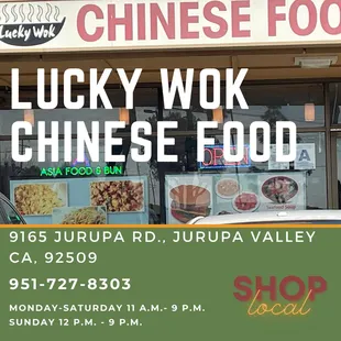 EAT at Lucky Wok Chinese Food!  BUY Combo B and get a FREE EGG ROLL!