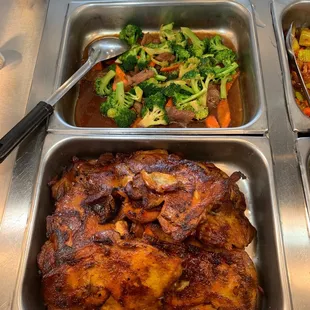 a variety of food items