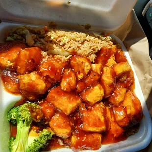 General Tso Tofu combo