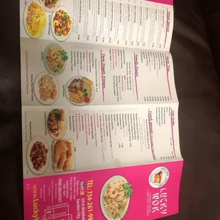 the menu
