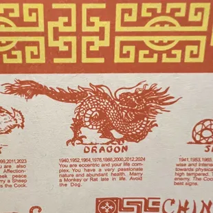 Wisdom from placemats.