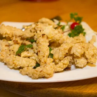 a plate of food on a table