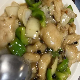 Fish with black bean sauce