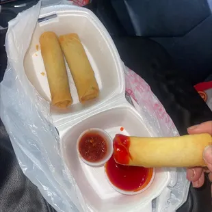 Fav spring rolls!!!! This place has really good authentic food !