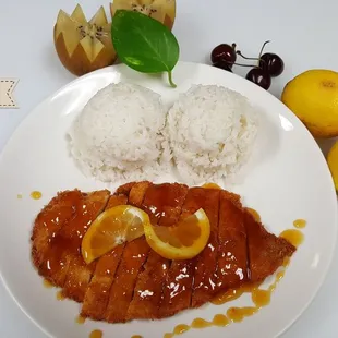 Tasty lemon chicken!