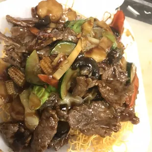 Beef Pan Fried Noodles