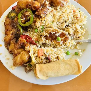Spicy chicken lunch combo