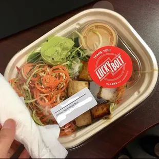 Rainbow Veggie Noodle Bowl