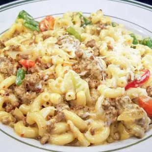 Spicy Mac and Cheese. Not worth the order - I'd have easily swapped it for a frozen mac and cheese dinner without noticing.