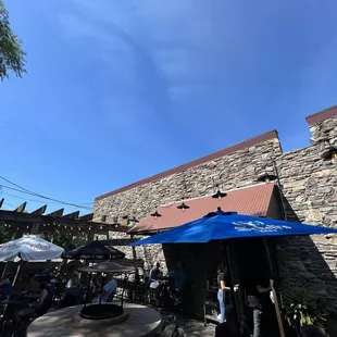outside