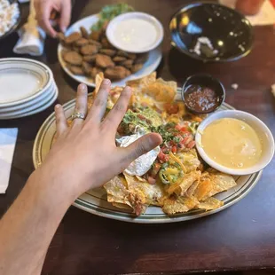 Half portion of Nachos is HUGE