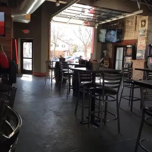 Windows open on a 70 degree day in February