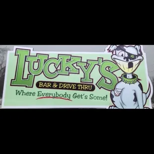 the back of the sign