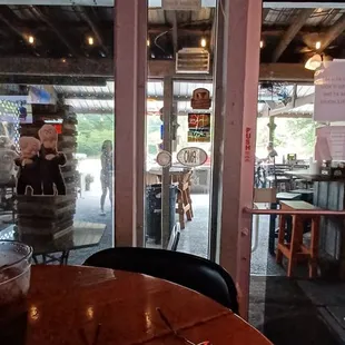 The outside deck and terrace area.