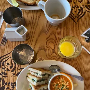 Grilled Cheese and tomato soup