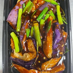 Eggplant with Hot Garlic Sauce