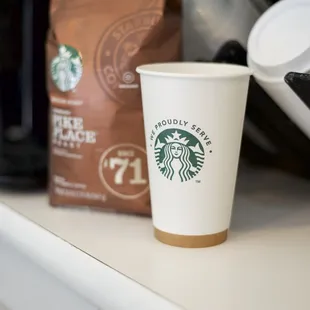 a starbucks cup