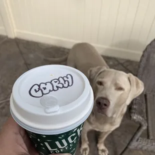 Hot honey lavender latte