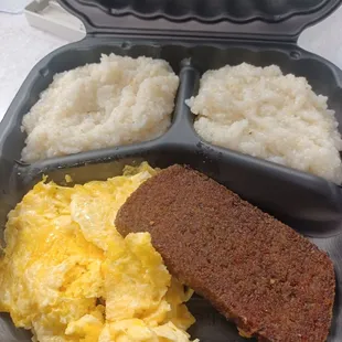 Breakfast all day.  Scrapple platter