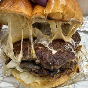Mushroom Swiss Burger