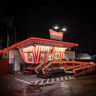 Luckys drive-in order counter