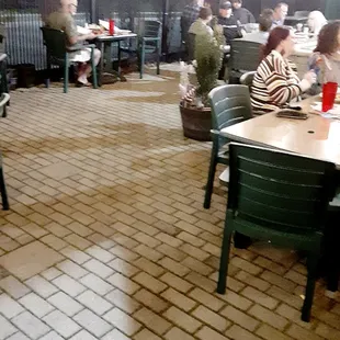 Large patio.