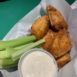 Sweet to heat wings