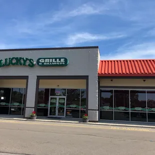 the front of the restaurant