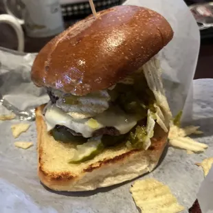 Pickle Monster Burger