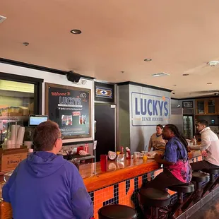 Inside the diner