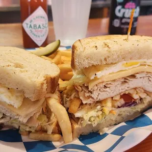 Turkey with fried egg