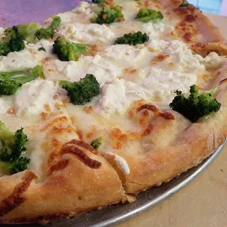 White Broccoli Pizza