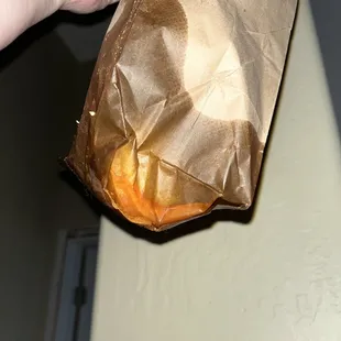 Yummy right? Wouldn't you love to get inedible burnt wings in a bag soaked with oil for lunch?