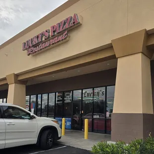 the front of the restaurant