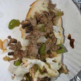 Could only eat half of steak bomb