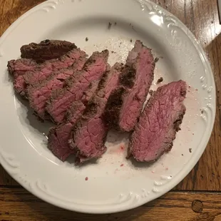 An undercooked filet. It was suppose to medium well.