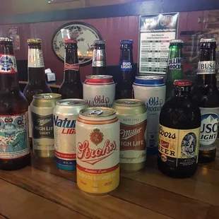 $1.75 domestic bottles/cans 4-9pm Happy Hour Monday-Friday