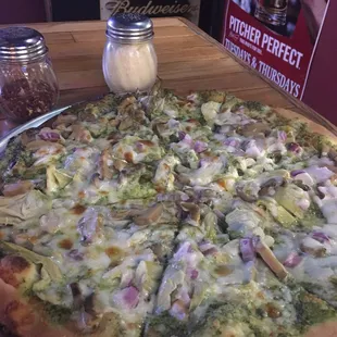 July 2018 Pizza of the Month; Veggie Pesto Pizza