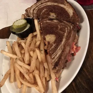 Meatless Reuben on Marbled Rye