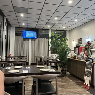 the dining area
