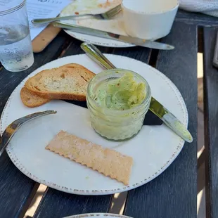 The whipped goat cheese spread... pretty phenomenol.