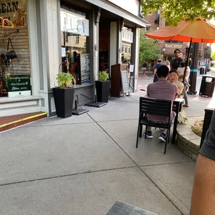 outside